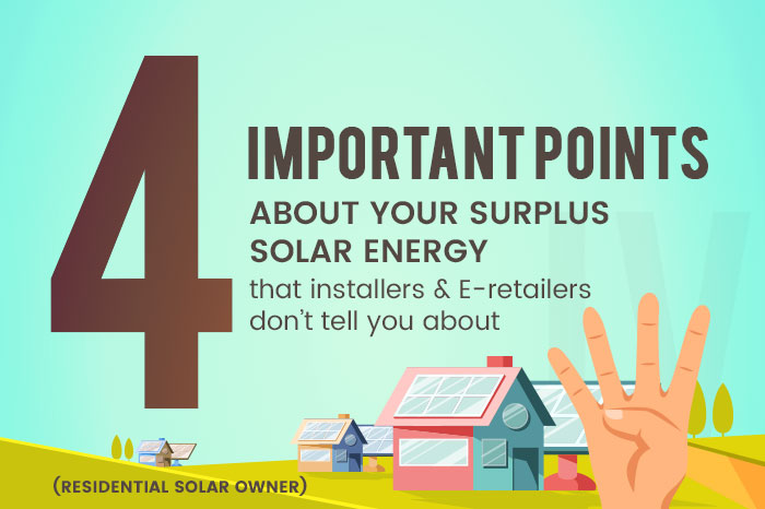 Excess solar energy residential
