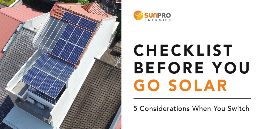 Checklist Before You Go Solar